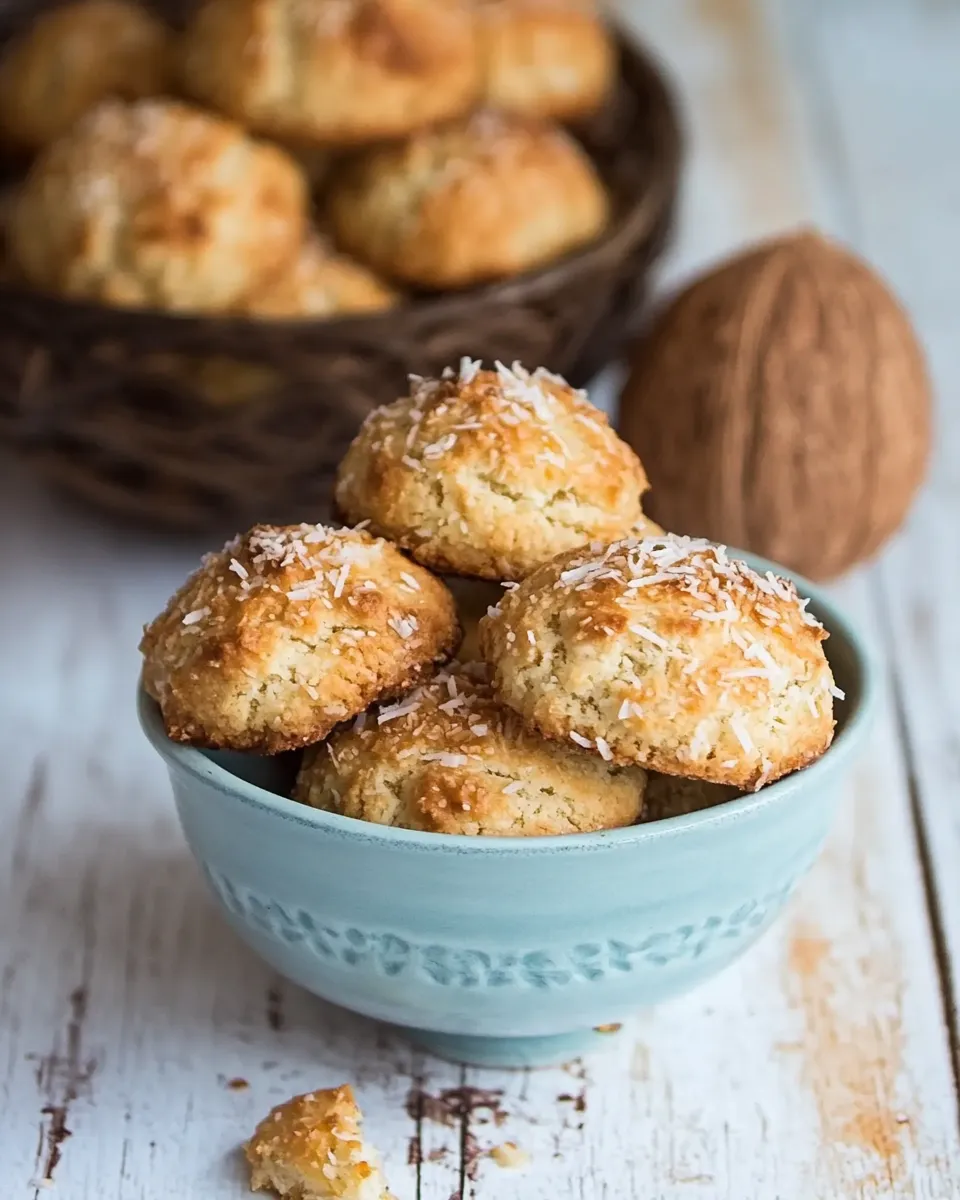 Easy Coconetes, Conconetes, o Masitas (Dominican Rustic Coconut Cookies) recipe photo