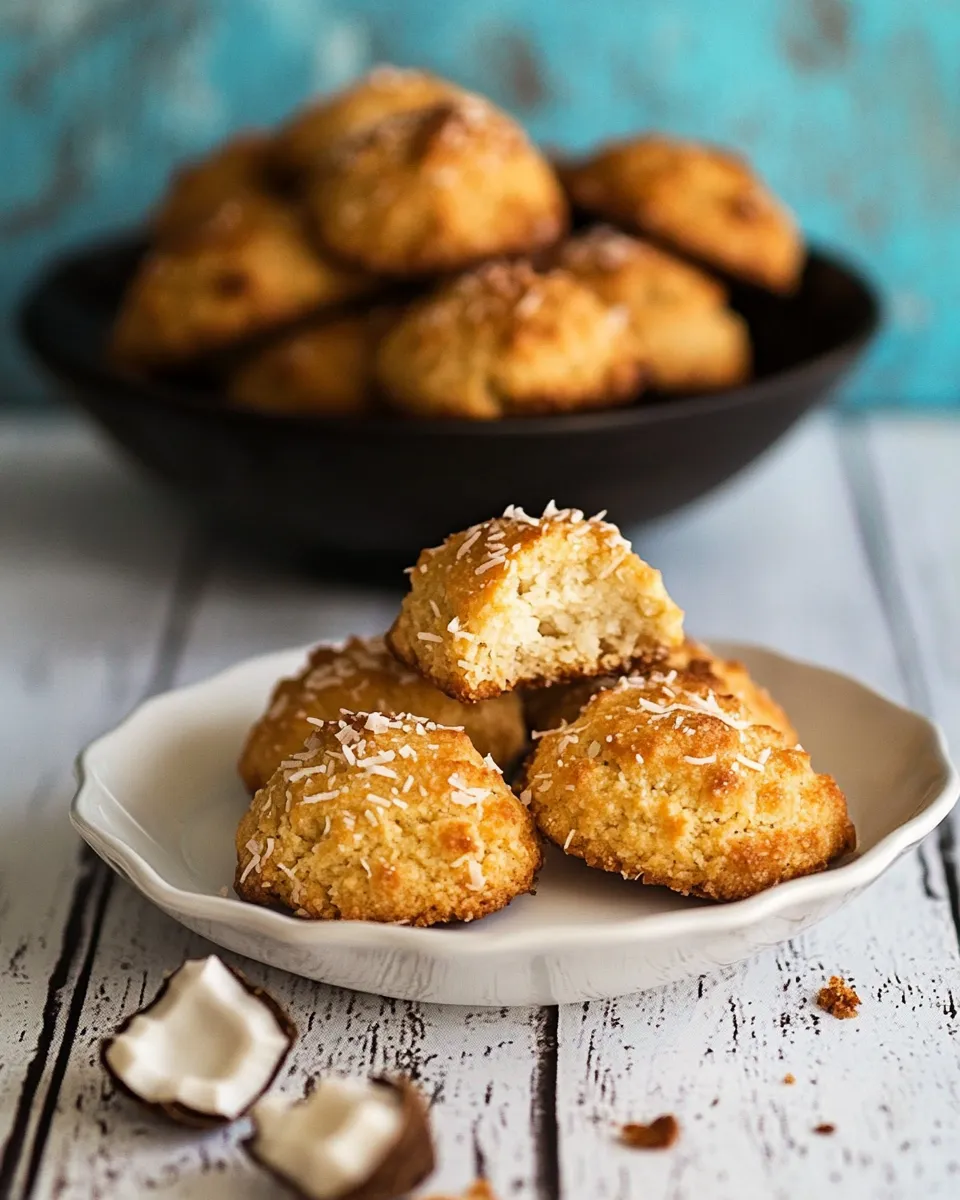 Delicious Coconetes, Conconetes, o Masitas (Dominican Rustic Coconut Cookies) shot