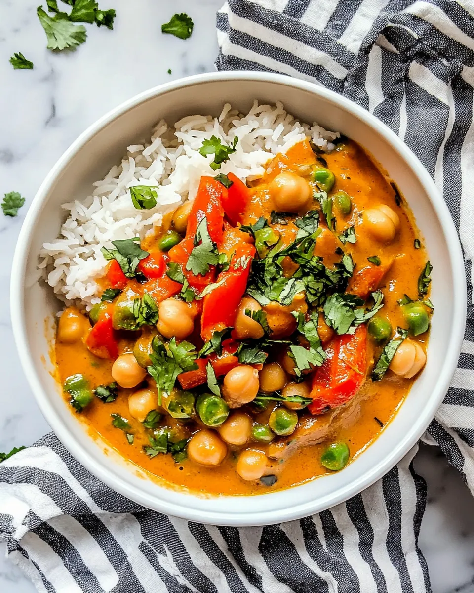 Homemade Coconut Chickpea Curry photo