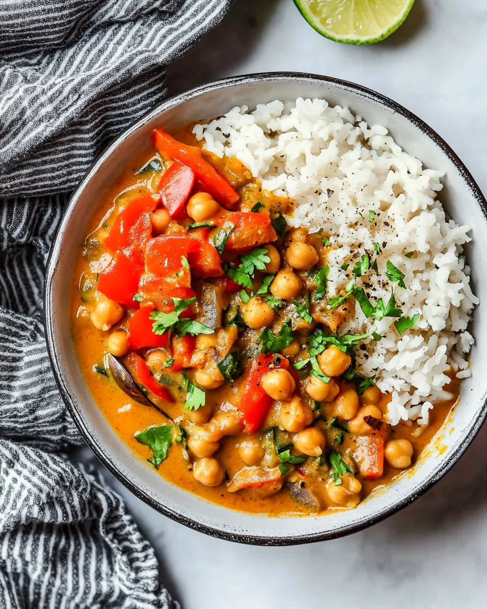 Classic Coconut Chickpea Curry image