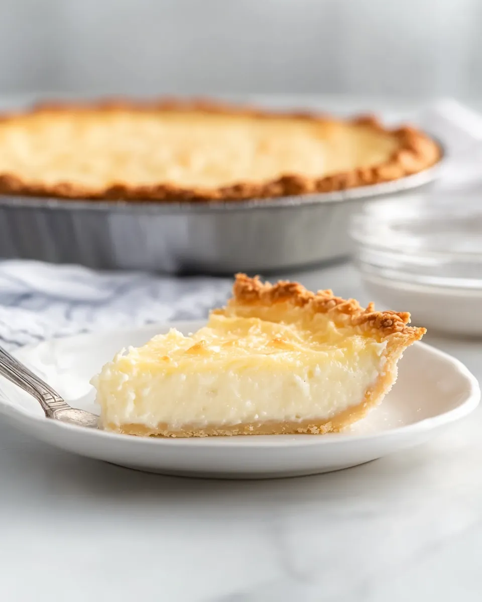 Classic Coconut Custard Pie image