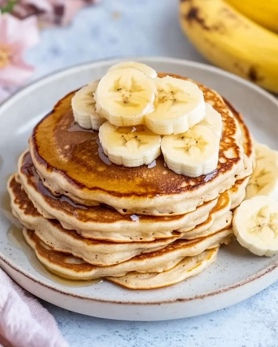 Healthy Coconut Flour Banana Pancakes shot