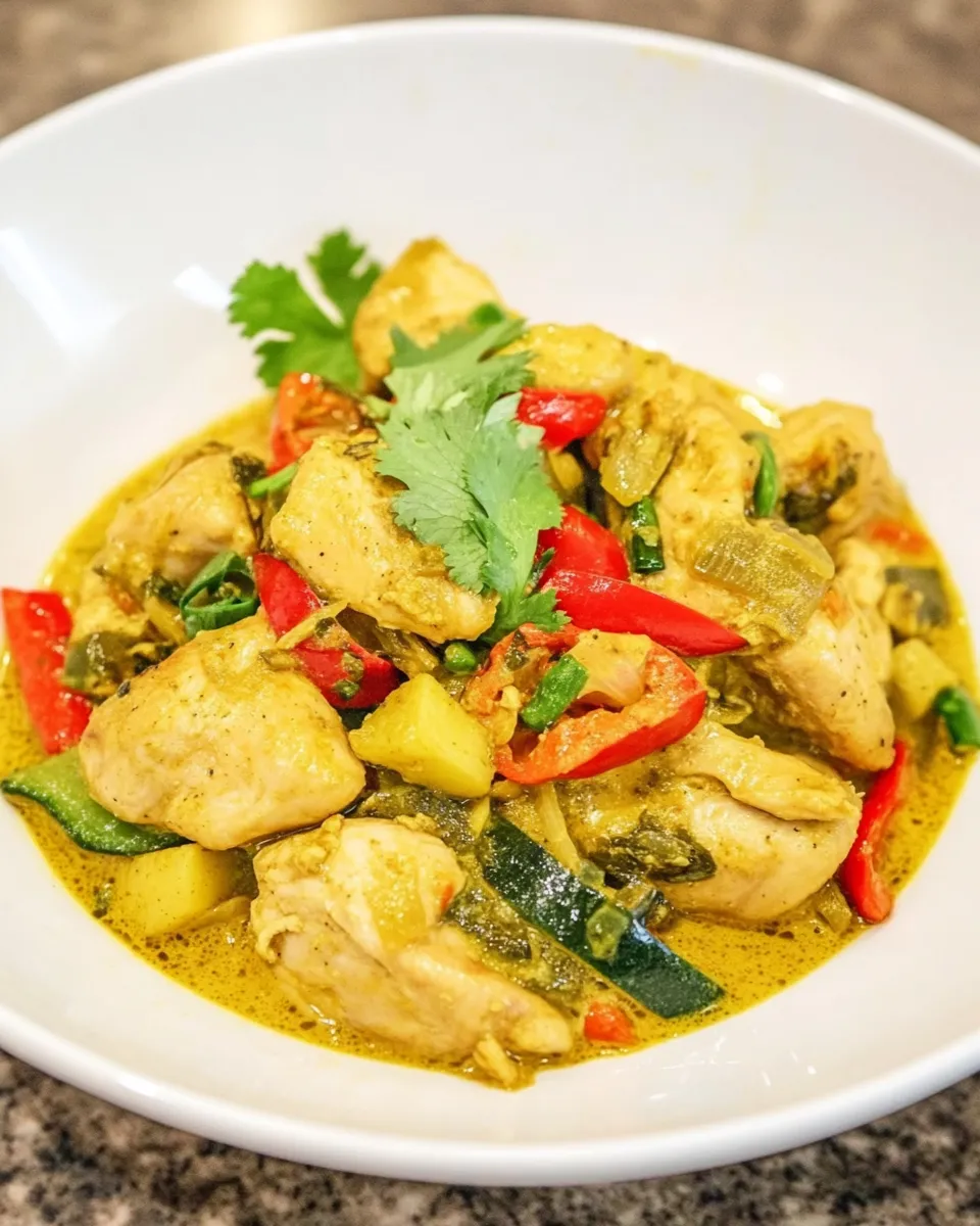 Homemade Coconut Ginger Chicken & Vegetables photo