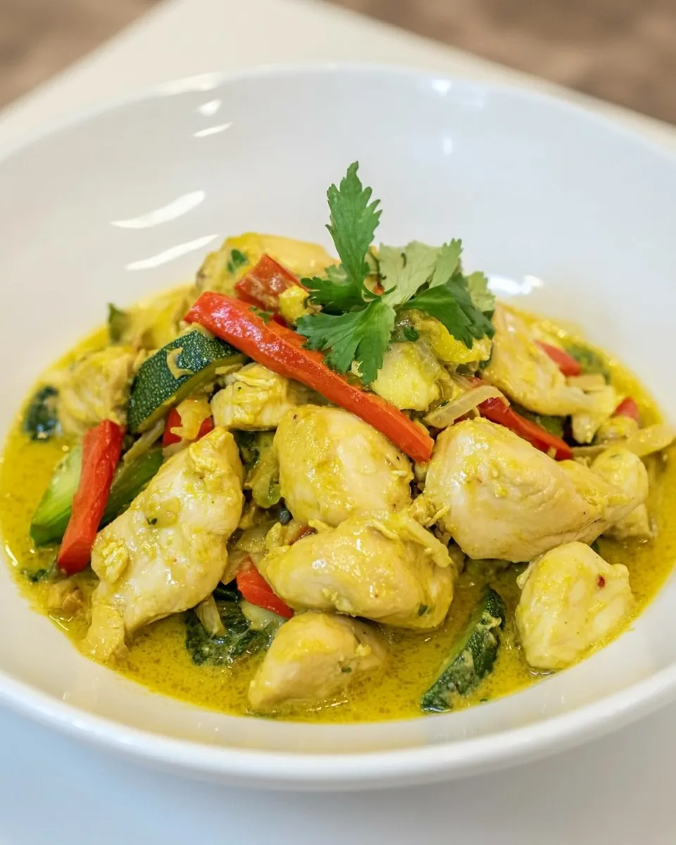 Easy Coconut Ginger Chicken & Vegetables recipe photo