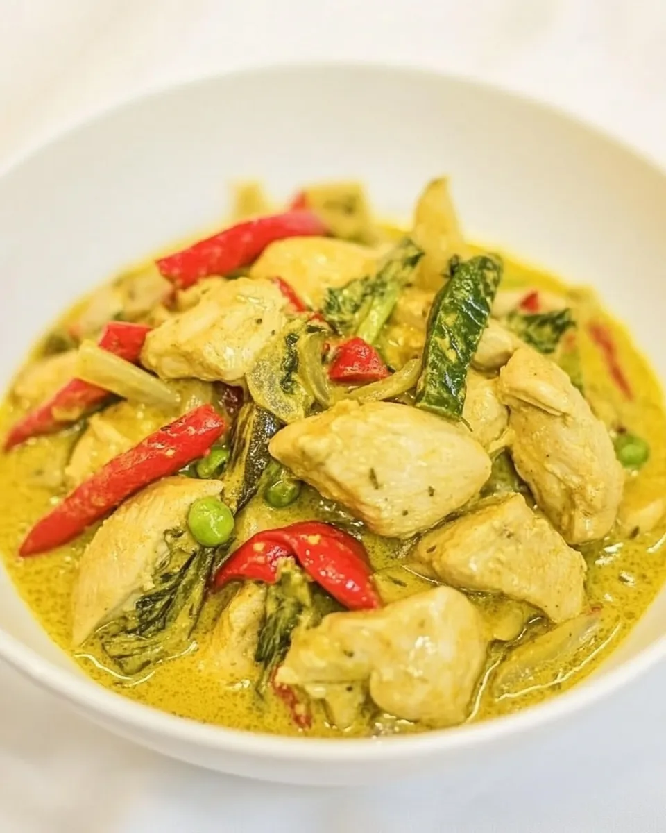 Savory Coconut Ginger Chicken & Vegetables dish photo