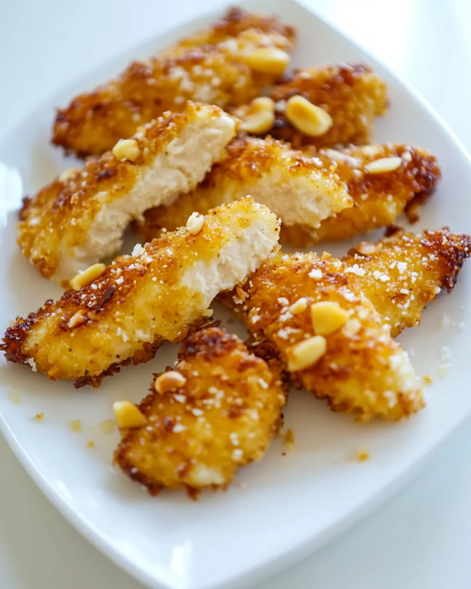Tasty Coconut Macadamia Chicken Tenders shot