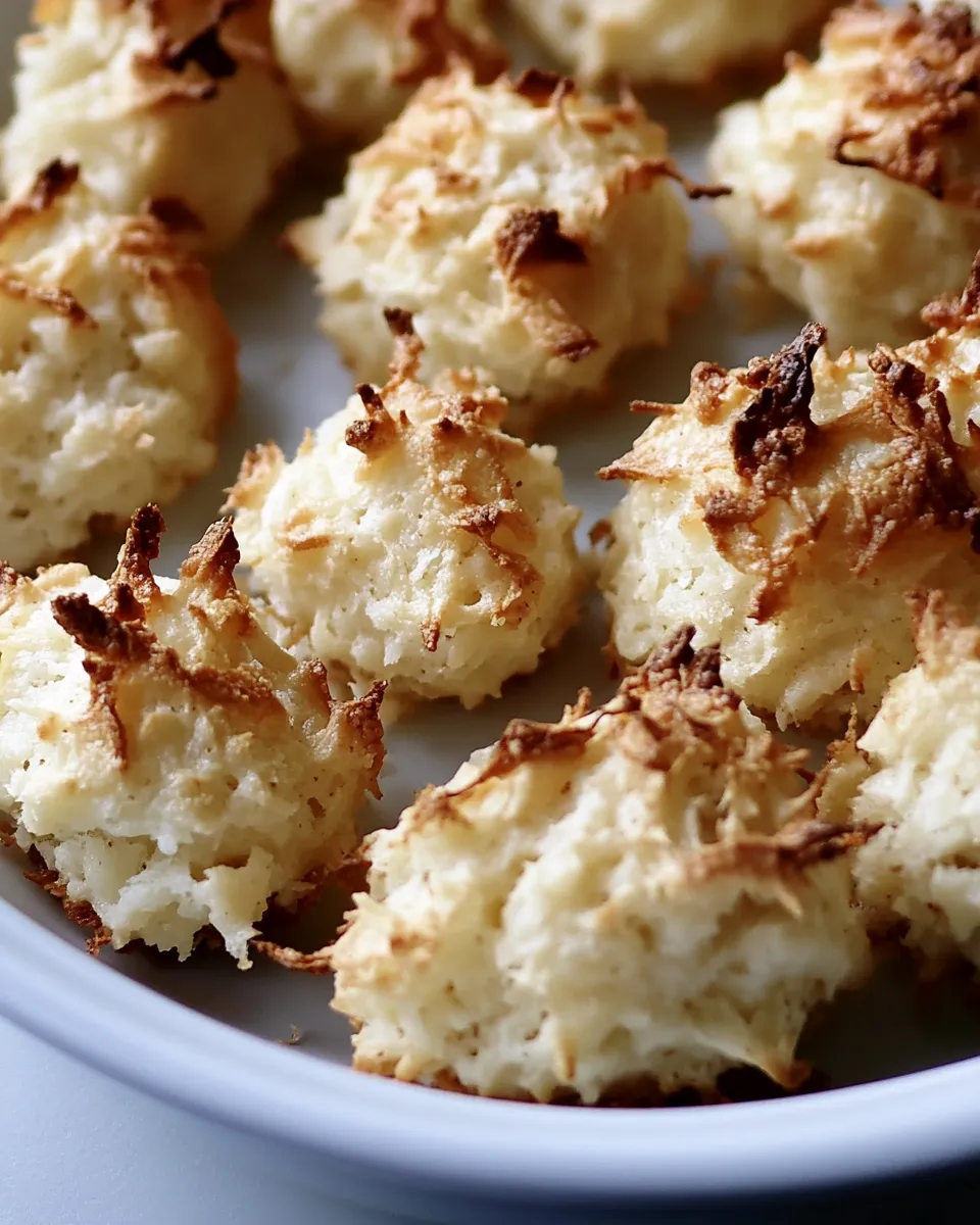 Easy Coconut Macaroons Recipe shot