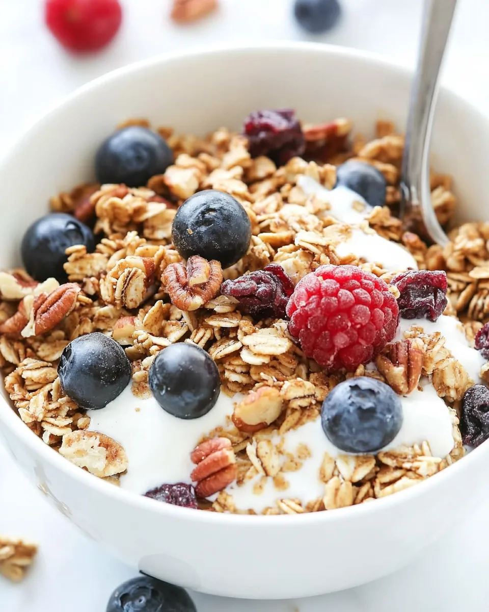 Healthy Coconut Pecan Granola dish photo