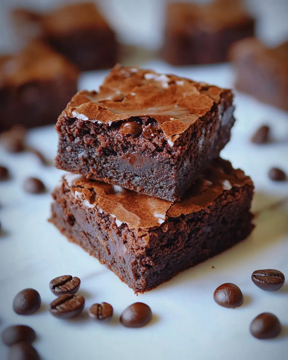 Homemade Coffee Brownies photo