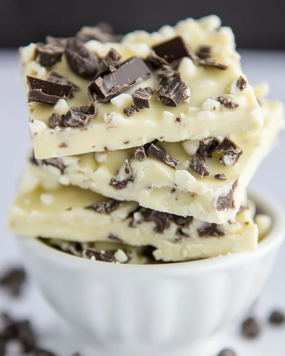 Homemade Cookies and Cream White Chocolate Bark photo