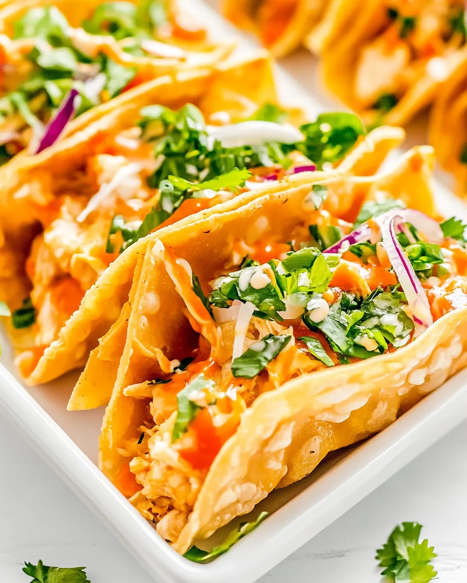 Delicious Copycat Applebees Chicken Wonton Tacos image