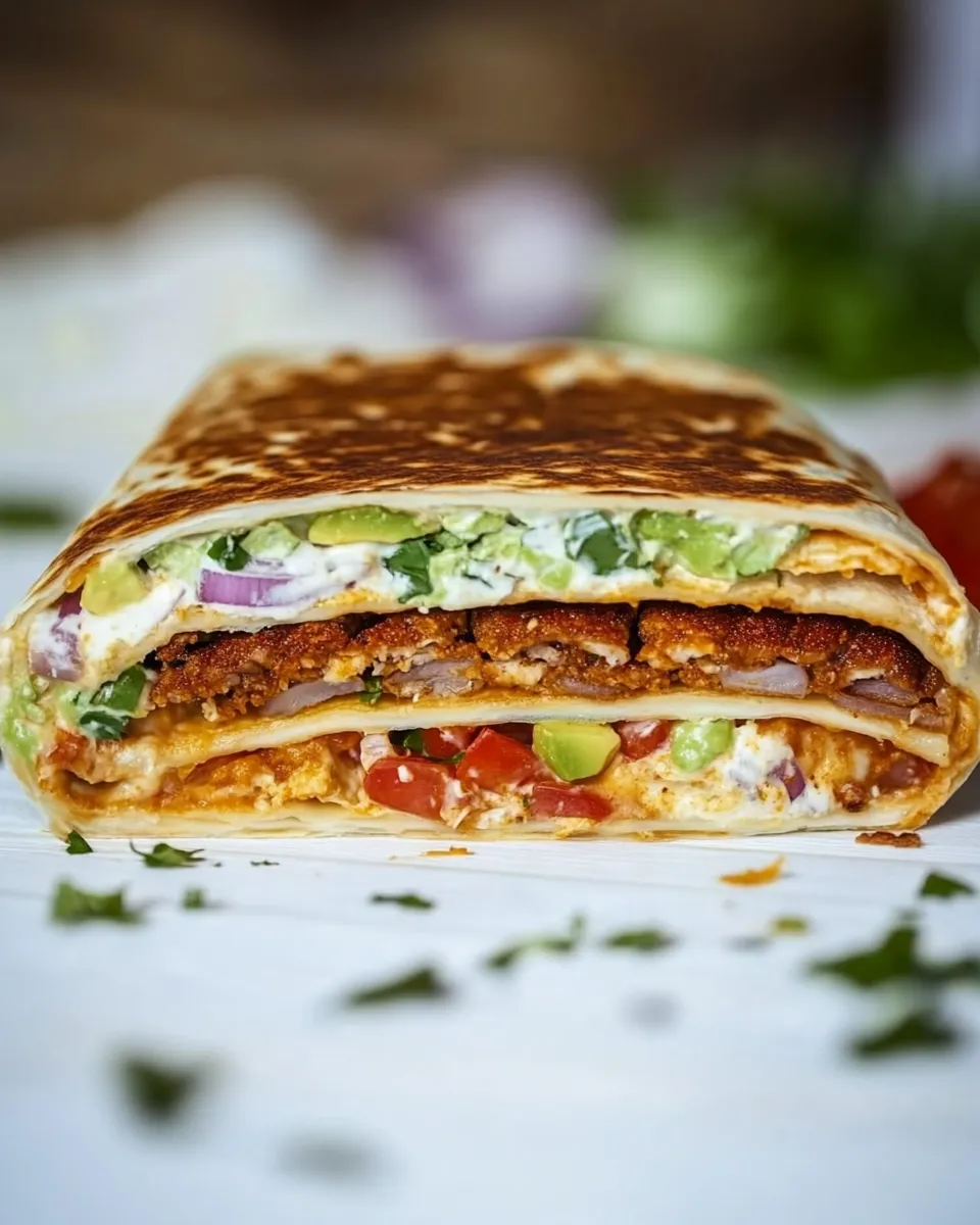 Delicious Copycat Crunchwrap Supreme shot