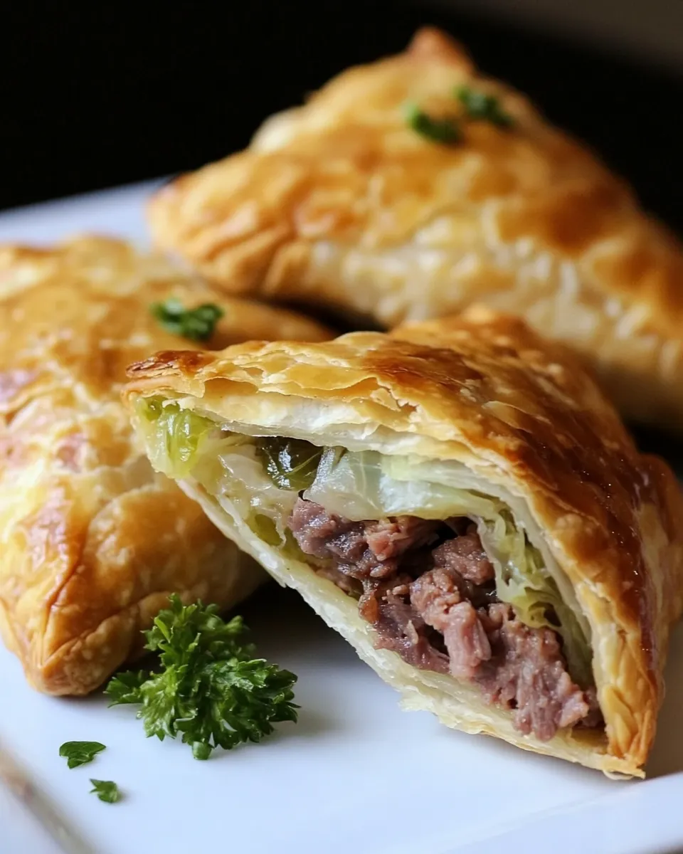 Classic Corned Beef & Cabbage Turnovers dish photo