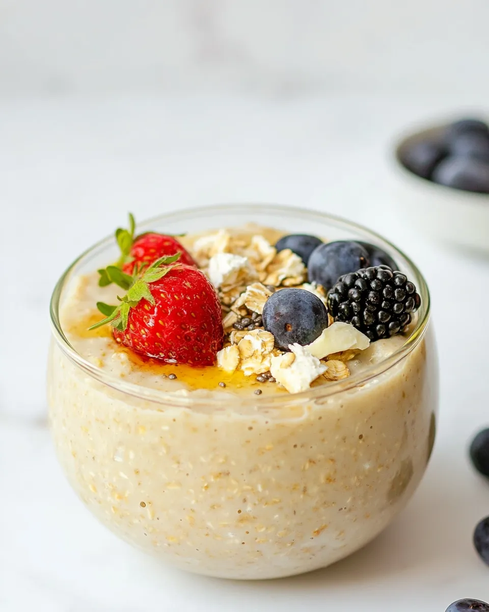 Classic Cottage Cheese Overnight Oats image