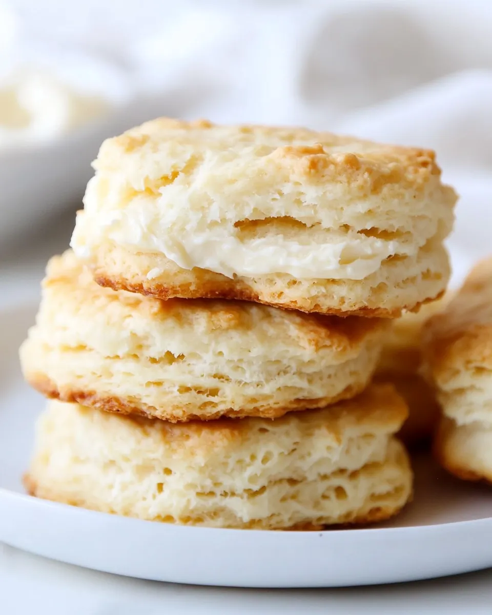Delicious Cream Biscuits shot