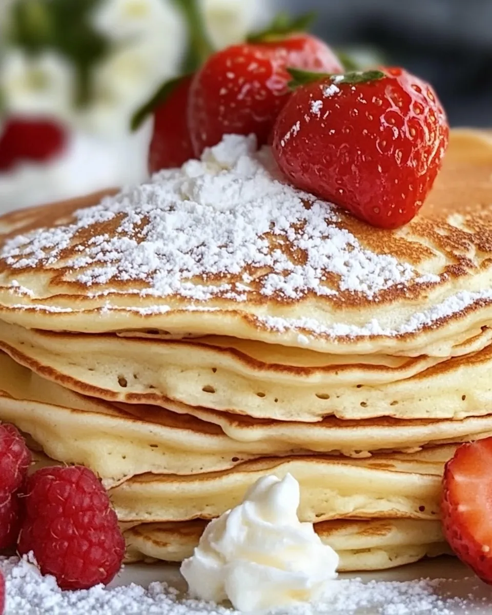Homemade Cream Cheese Pancakes photo