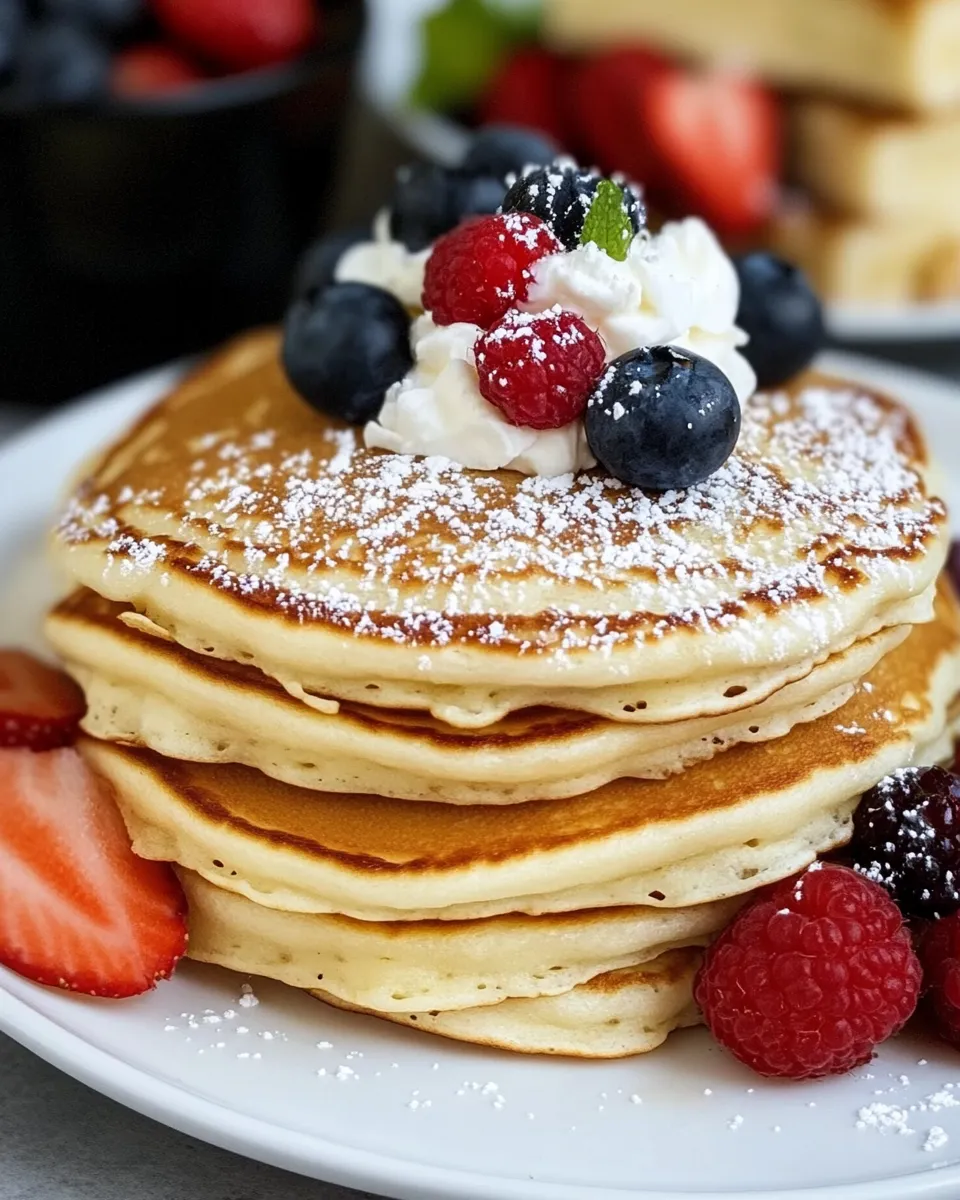 Delicious Cream Cheese Pancakes image