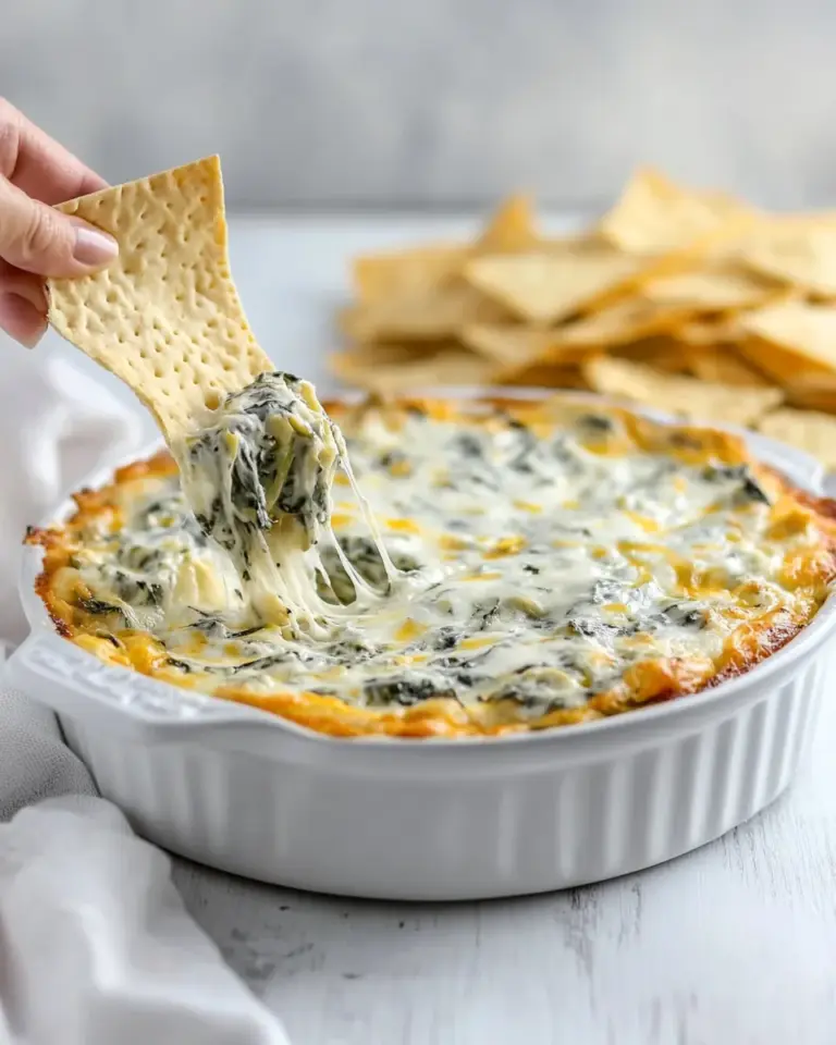 Homemade Creamy Baked Spinach Artichoke Dip photo