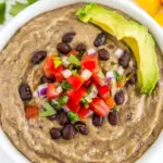 Homemade Creamy Black Bean Avocado Dip (Easy!) recipe photo