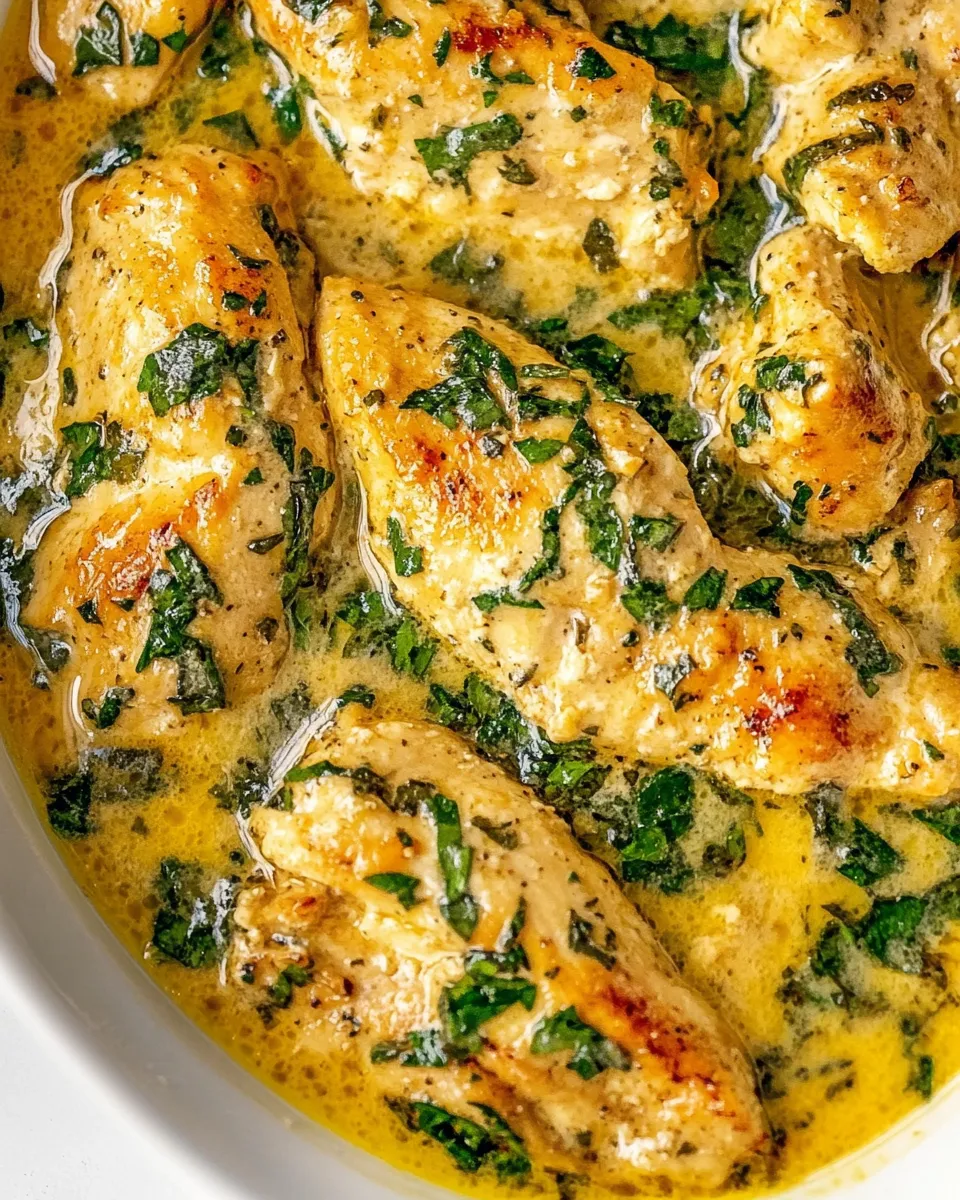 Delicious Creamy Butter Lemon Chicken shot