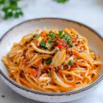 Homemade Creamy Chili Crab Pasta photo