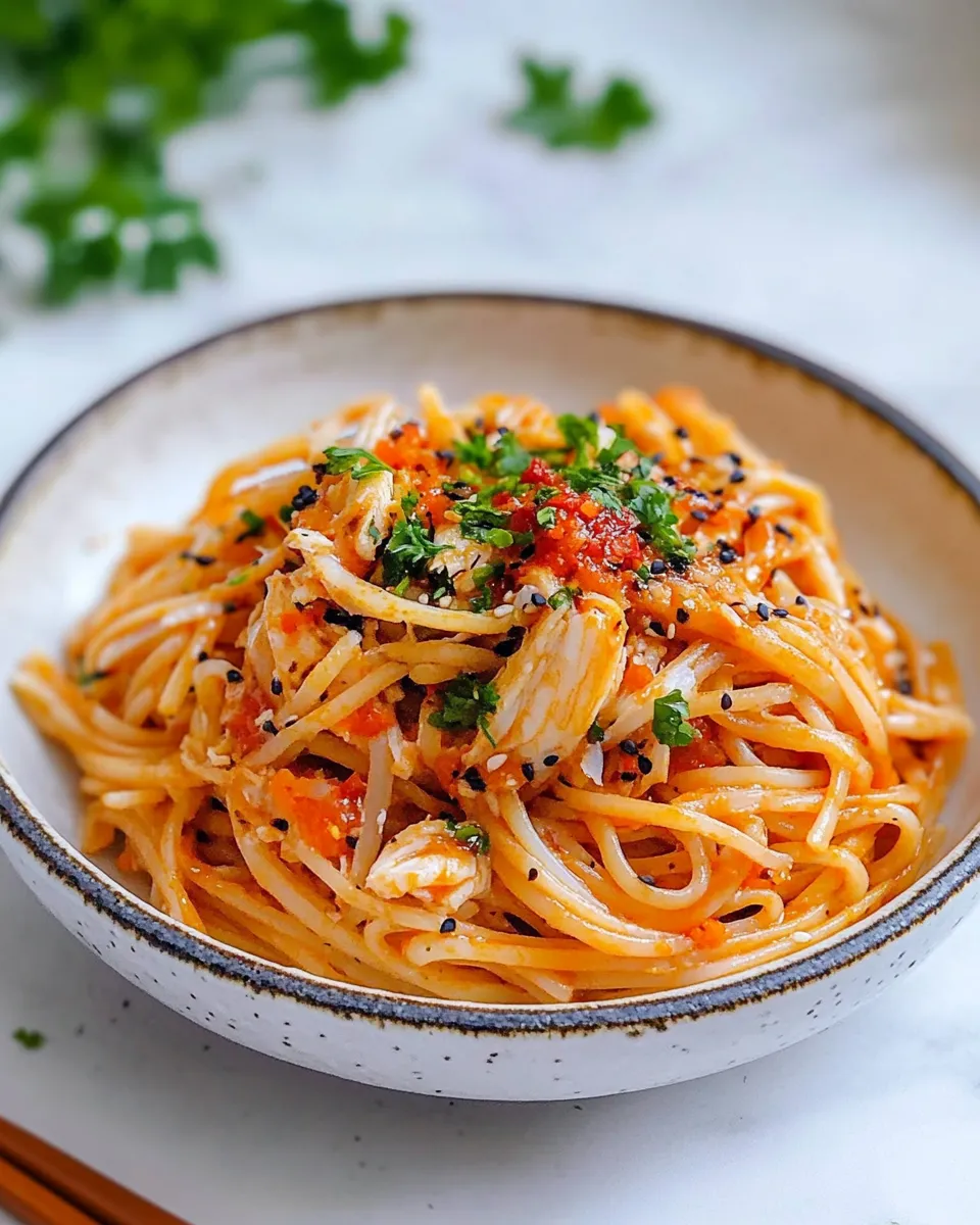 Homemade Creamy Chili Crab Pasta photo