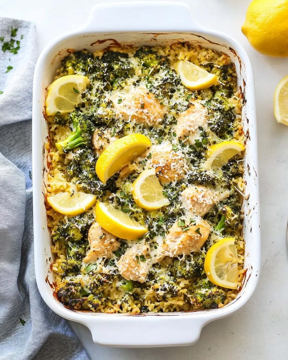 Best Creamy Lemon Chicken, Broccoli and Rice Casserole recipe photo