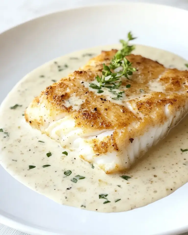 Easy Creamy Lemon Parmesan Cod photo