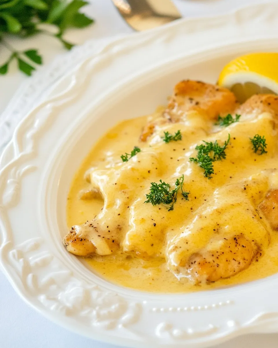 Quick Creamy Lemon Pepper Chicken shot