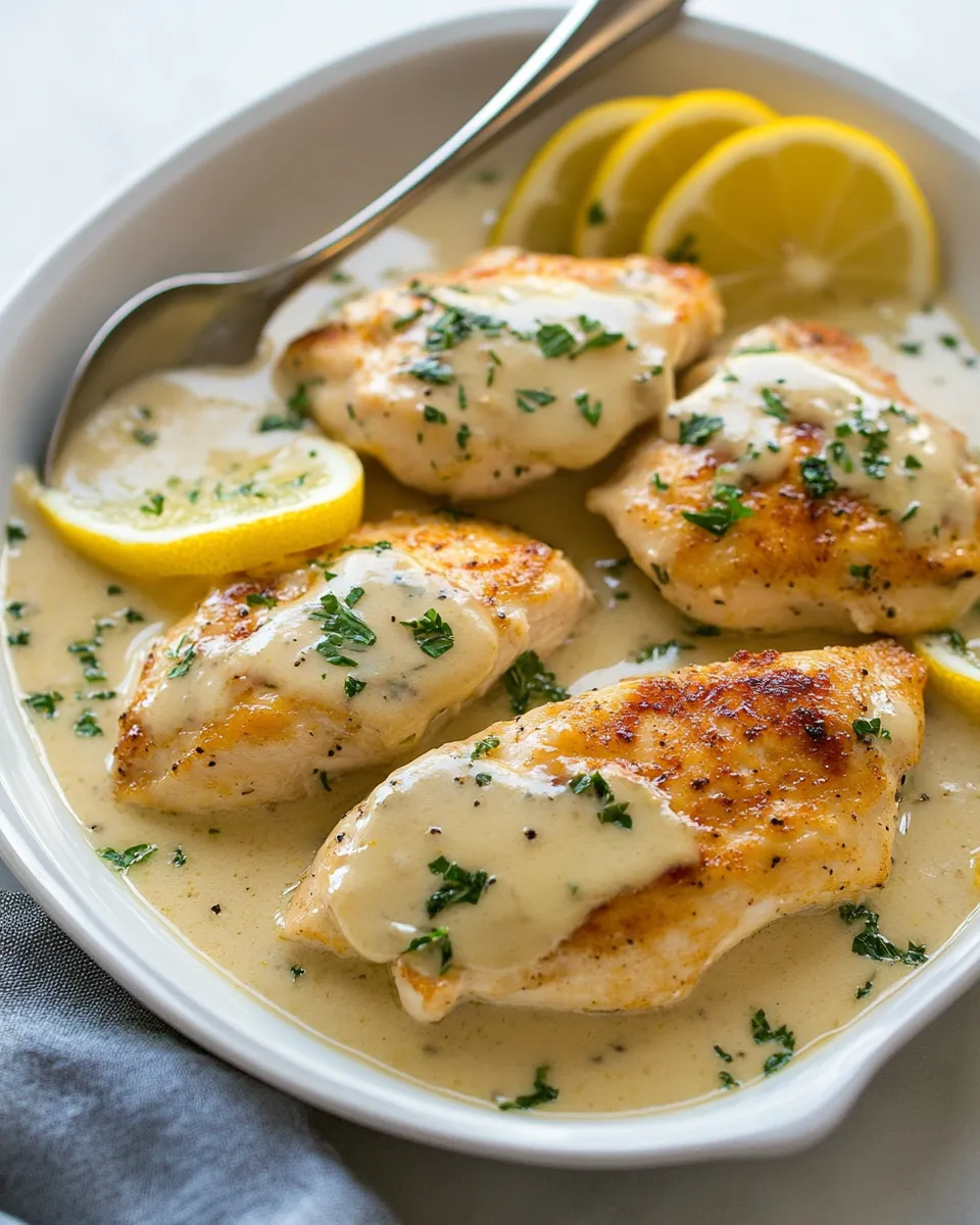 Best Creamy Lemon Romano Chicken image