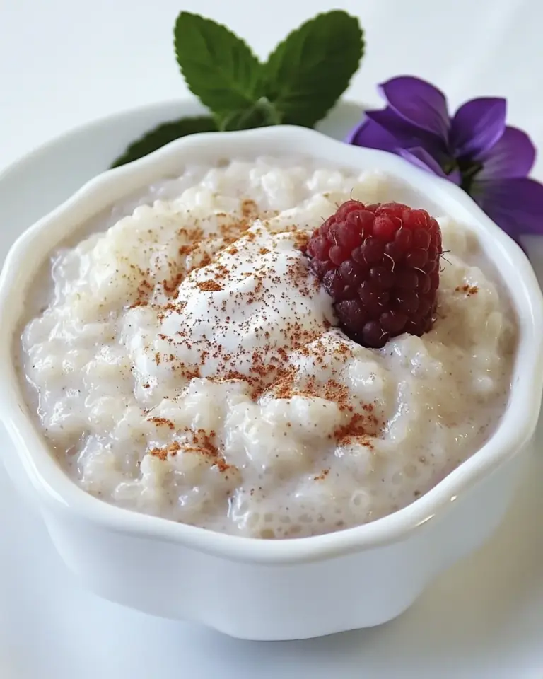 Homemade Creamy Rice Pudding with Yogurt photo