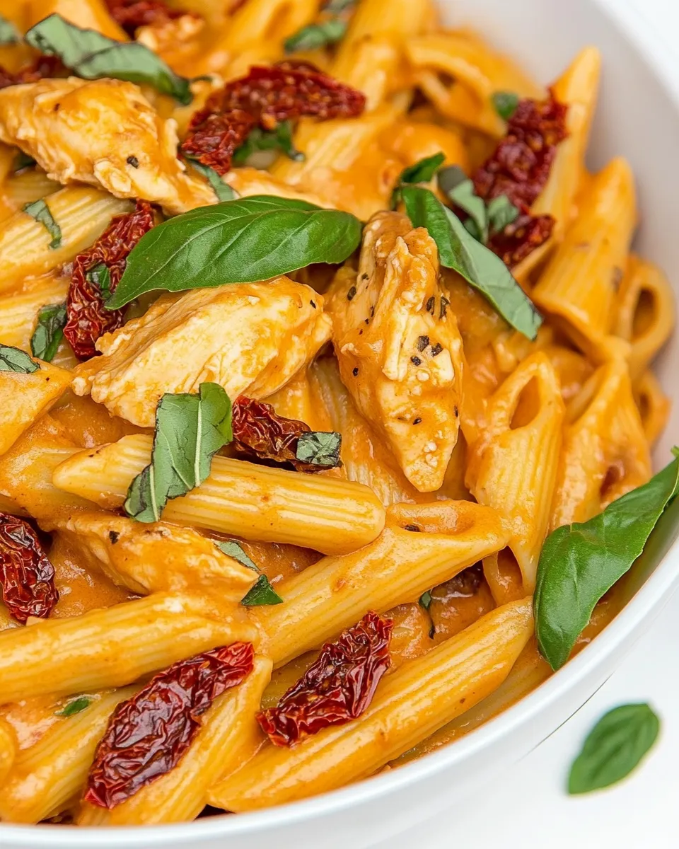 Homemade Creamy Sun-Dried Tomato Chicken Pasta (Gluten-Free, Dairy-Free) photo