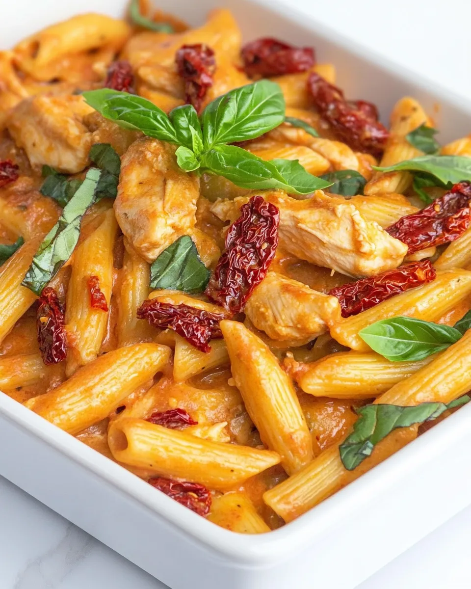 Delicious Creamy Sun-Dried Tomato Chicken Pasta (Gluten-Free, Dairy-Free) image