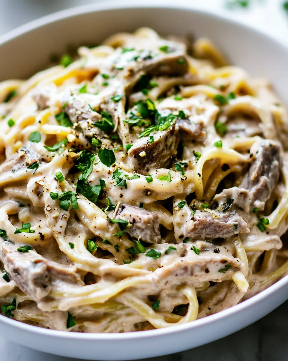 Easy Creamy Tuna Pasta image