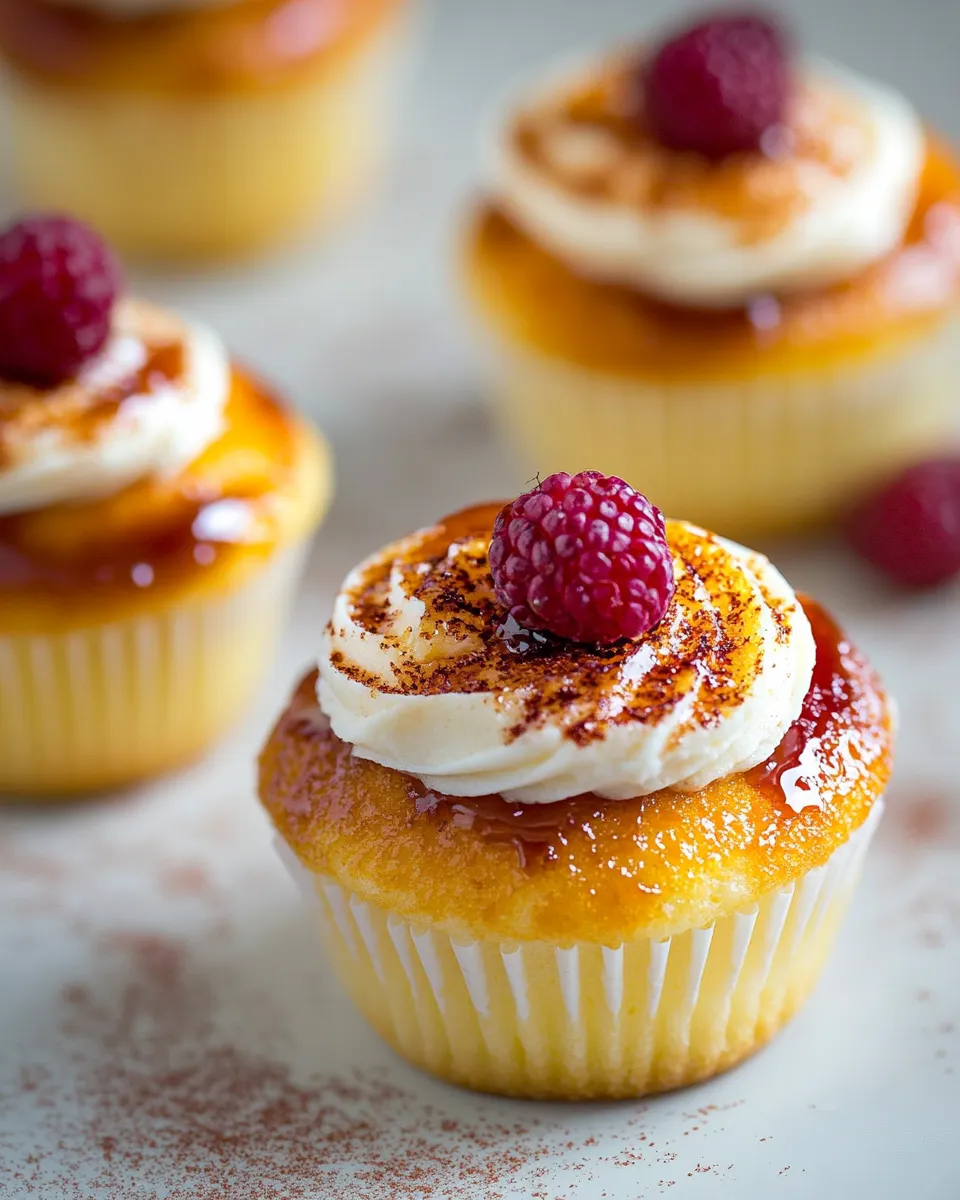 Classic Creme Brulee Cupcakes image