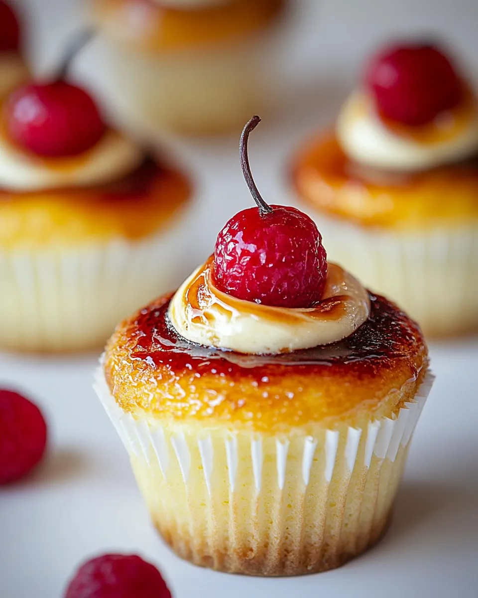 Delicious Creme Brulee Cupcakes shot