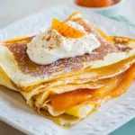 Homemade Crepes with Greek Yogurt Cream photo