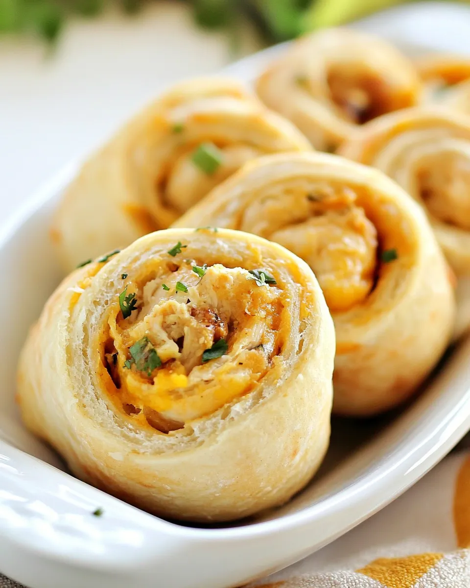 Easy Crescent Chicken Taco Pinwheels photo