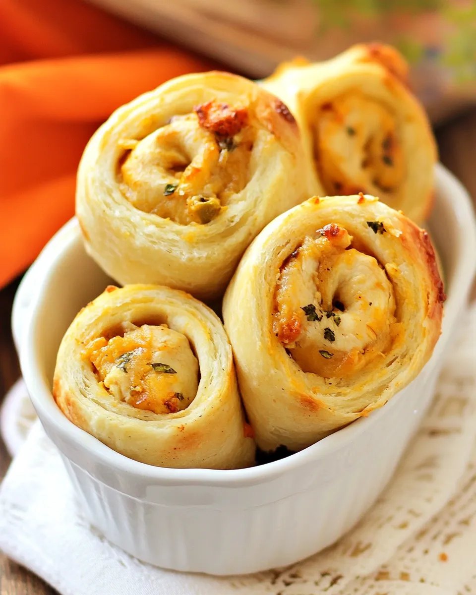 Delicious Crescent Chicken Taco Pinwheels image
