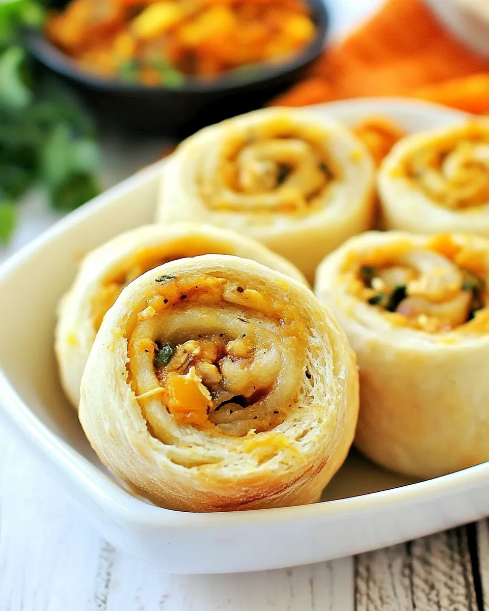 Quick Crescent Chicken Taco Pinwheels dish photo