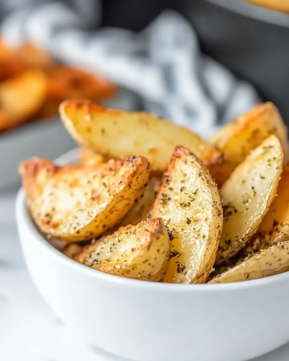 Easy Crispy Air Fryer Potato Wedges image