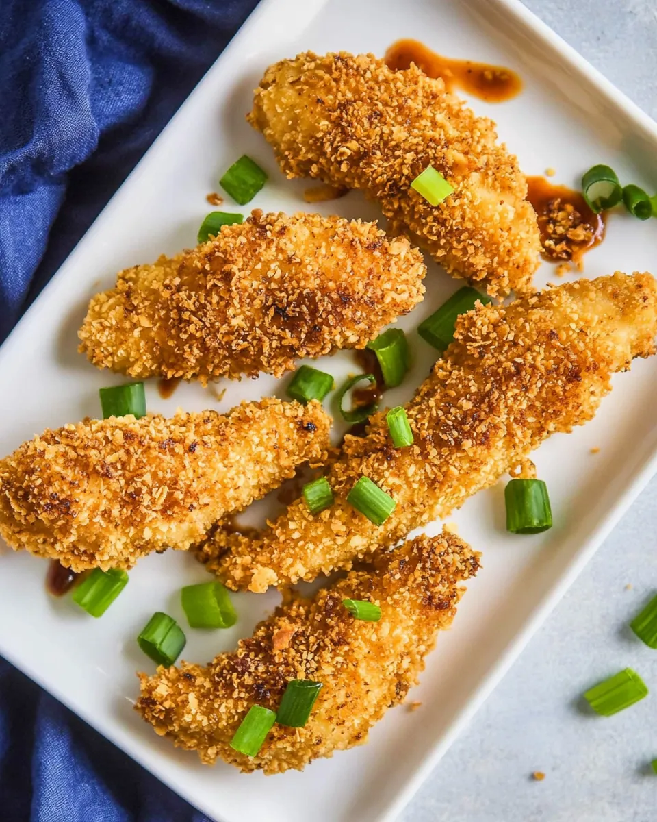 Tasty Crispy Asian Chicken Tenders shot