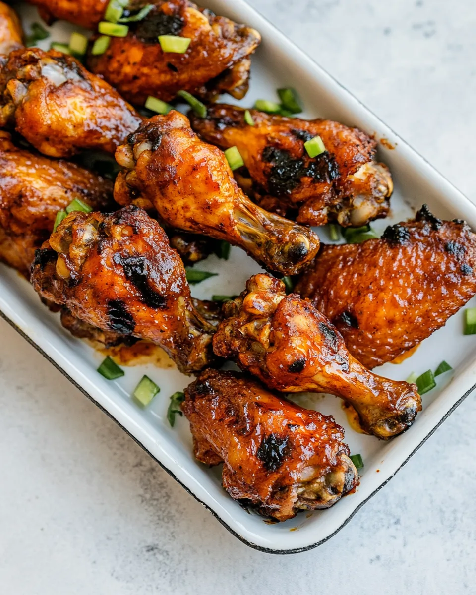 Delicious Crispy Baked Chicken Wings shot