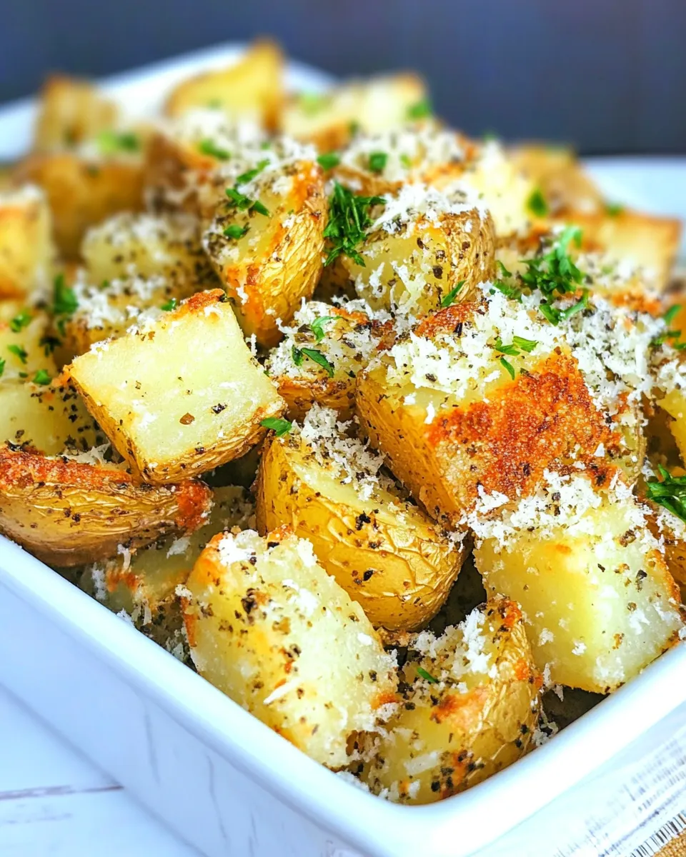 Easy Crispy Crunchy Parmesan Potatoes dish photo