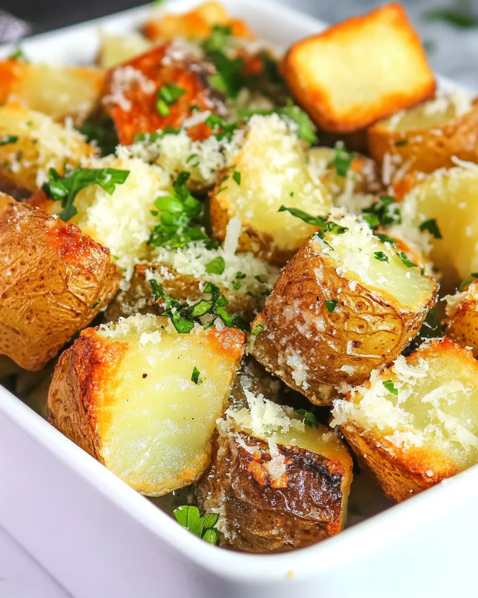 Best Crispy Crunchy Parmesan Potatoes image