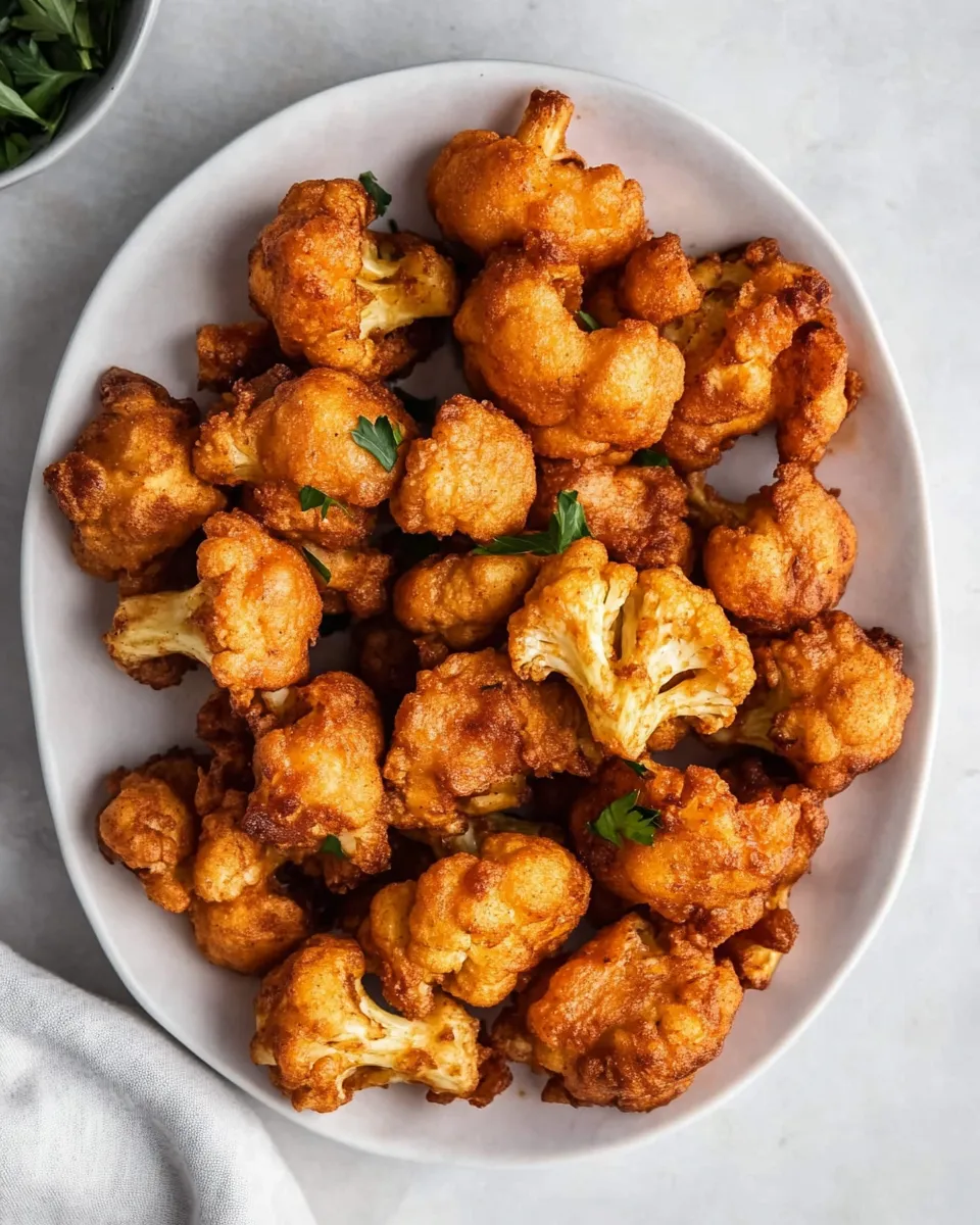 Delicious Crispy Fried Cauliflower shot