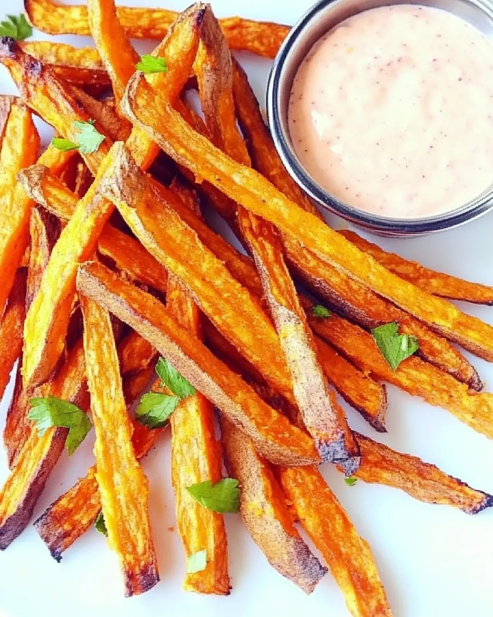 Delicious Crispy Sweet Potato Fries shot