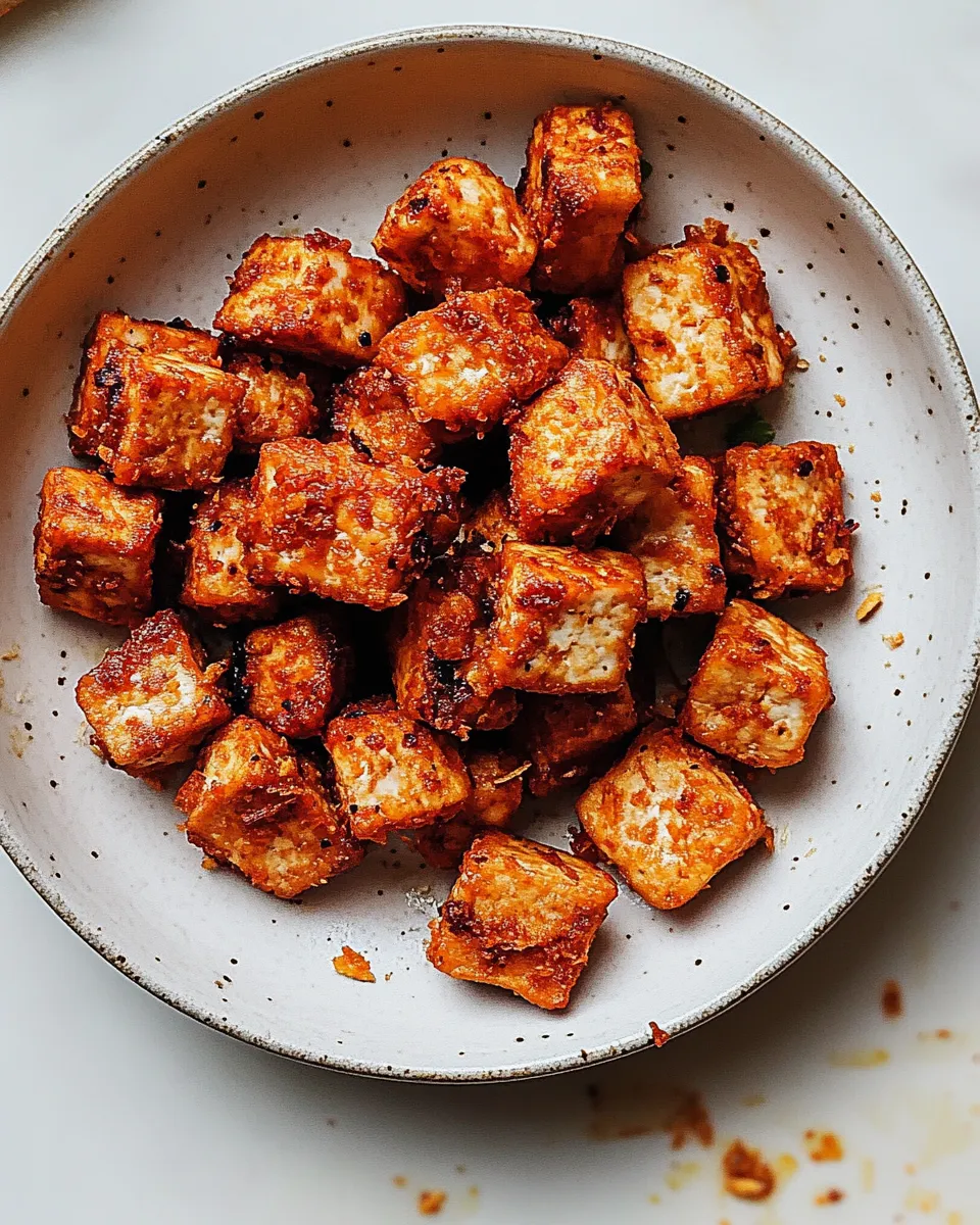 Quick Crispy Tofu in the Air Fryer shot