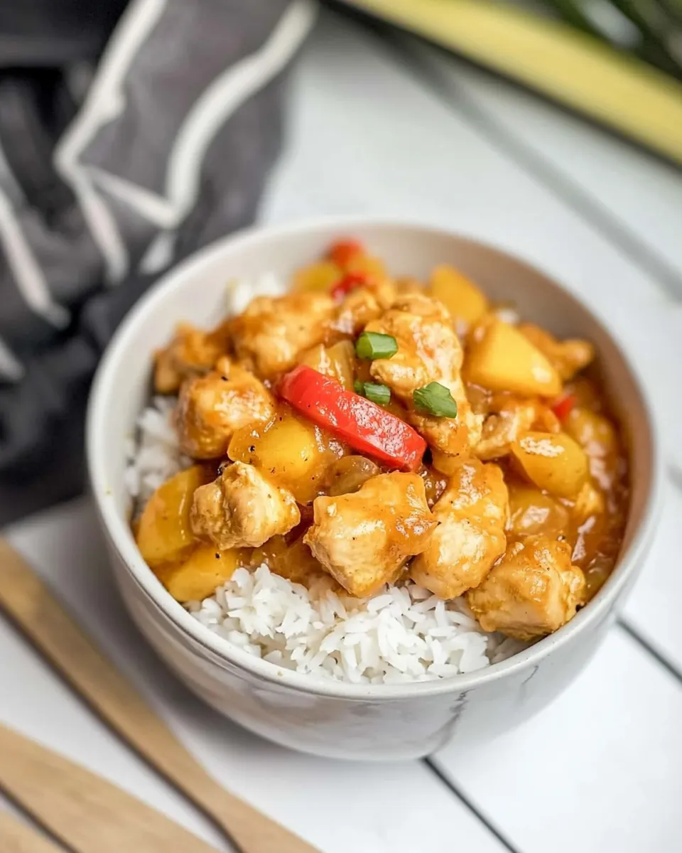 Easy Crock-Pot Sweet and Sour Chicken (4 Ingredient Meal) photo