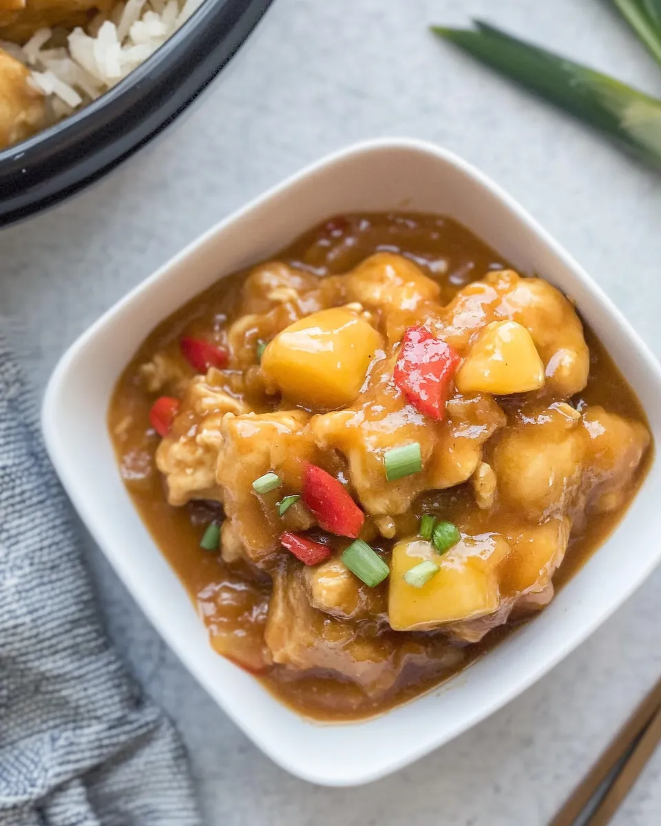 Delicious Crock-Pot Sweet and Sour Chicken (4 Ingredient Meal) image